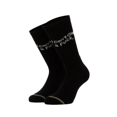 BEE UNUSUAL I DON'T GIVE A FCK BLACK SOCKS AS-245003-BLACK Black