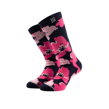 BEE UNUSUAL BOTANICAL SOCKS AS-240106-BLUE/PINK Colorful
