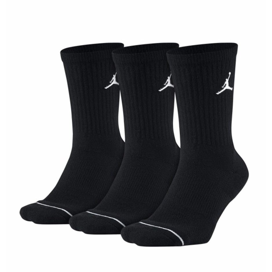 JORDAN EVERYDAY MAX UNISEX CREW SOCKS (3 PACK) SX5545-013 Μαύρο