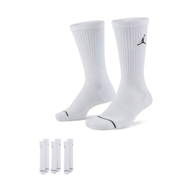 JORDAN EVERYDAY MAX UNISEX CREW SOCKS (3 PACK) SX5545-100 Λευκό