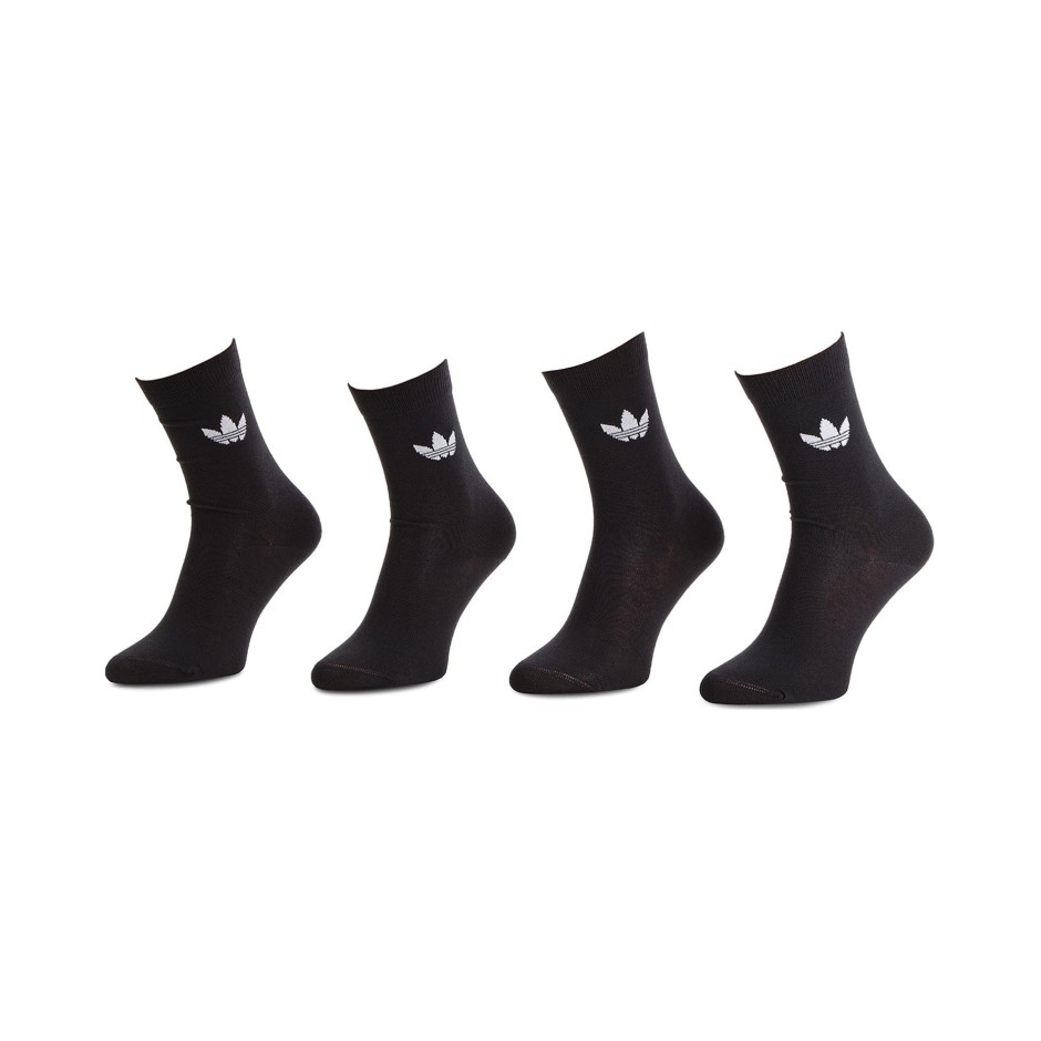 adidas Originals THIN TREFOIL CREW SOCKS DV1729 Μαύρο