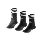 adidas Originals MID CUT CREW SOCKS 3 PAIRS GD3576 Black Image 0