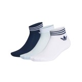 adidas Originals TREFOIL ANKLE SOCKS 3 PAIRS GD3569 Colorful Image 
