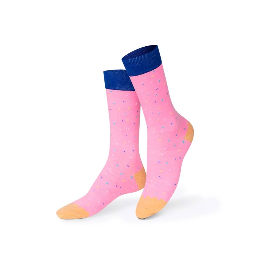 EAT MY SOCKS JOE'S DONUTS STRAWBERRY EMSNOCDOST Pink