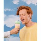 EAT MY SOCKS DOLCE GELATO PINK GREEN EMSNOCGEPG Colorful Image 2