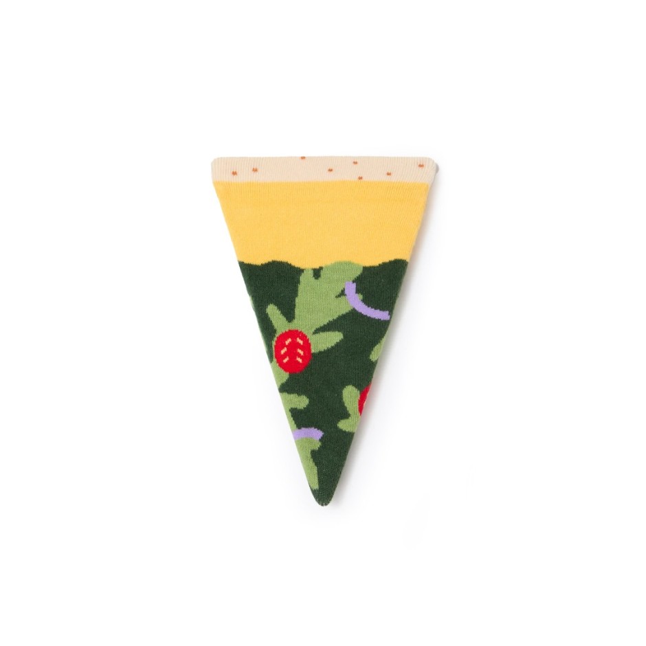 EAT MY SOCKS PIZZA VEGAN Πολύχρωμο
