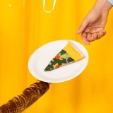 EAT MY SOCKS PIZZA VEGAN EMSNOCPINV Colorful Image 3