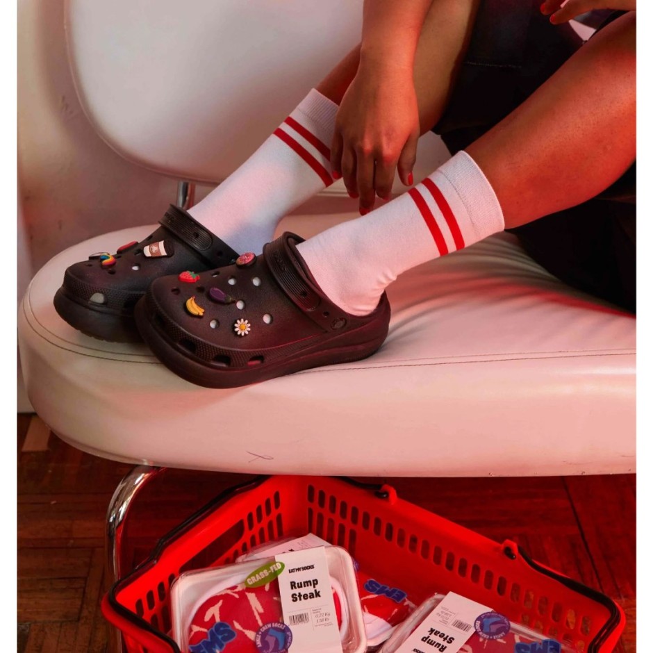 Eat My Socks Rump Steak Πολύχρωμο - Unisex Κάλτσες