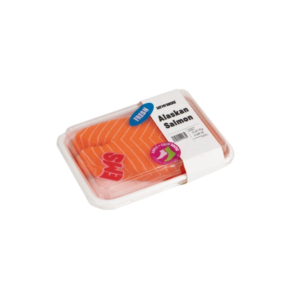 EAT MY SOCKS ALASKAN SALMON 2 EMSNOCASA2 Colorful