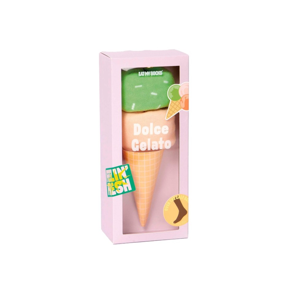 EAT MY SOCKS DOLCE GELATO PINK GREEN EMSNOCGEPG Colorful