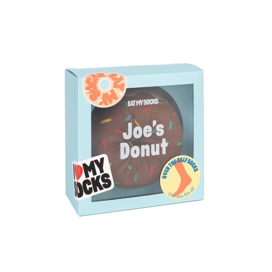 EAT MY SOCKS JOE'S DONUTS CHOCOLATE EMSNOCDOCH Brown