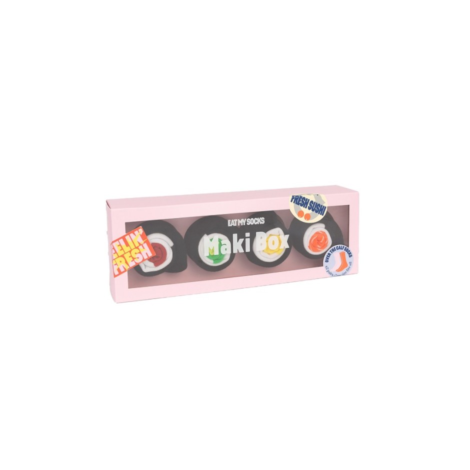 EAT MY SOCKS MAKI BOX 2 PAIRS EMSNOCMAX2 Colorful