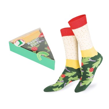 EAT MY SOCKS PIZZA VEGAN EMSNOCPINV Colorful