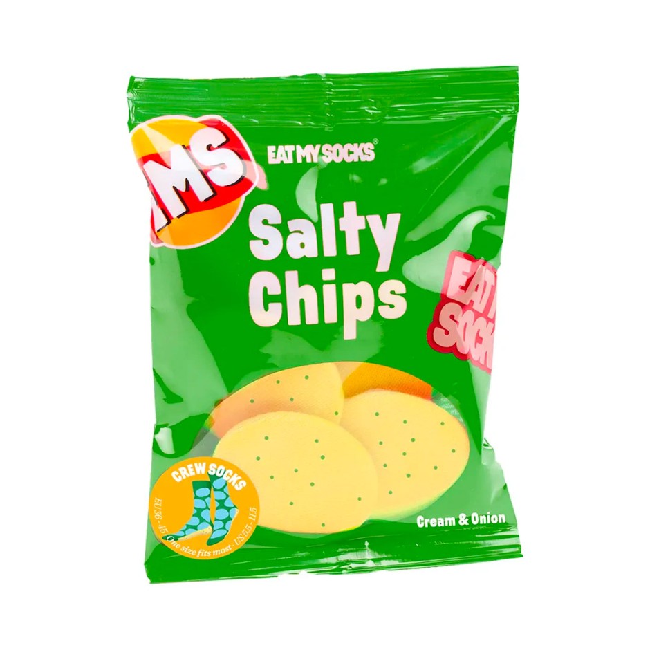 EAT MY SOCKS SALTY CHIPS GREEN EMSNOCCHIPG Green