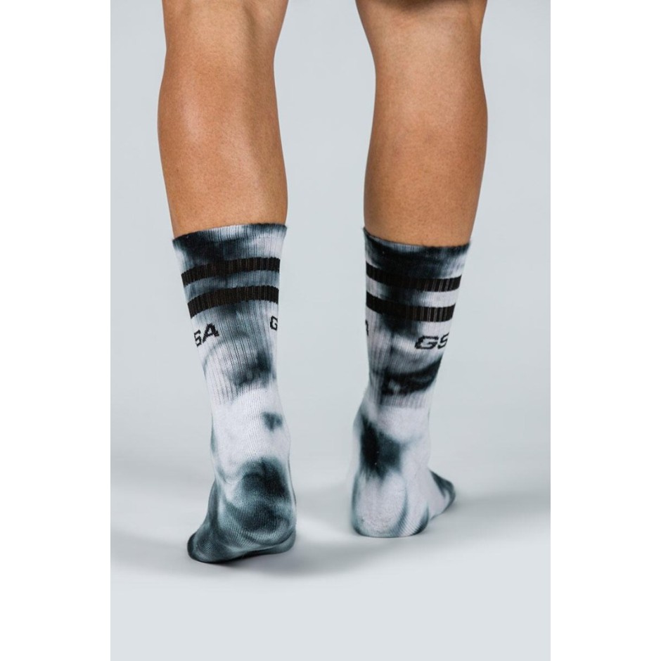 GSA UNISEX DYE TIE SOCKS 81-1904 one size-01 BLACK Μαύρο