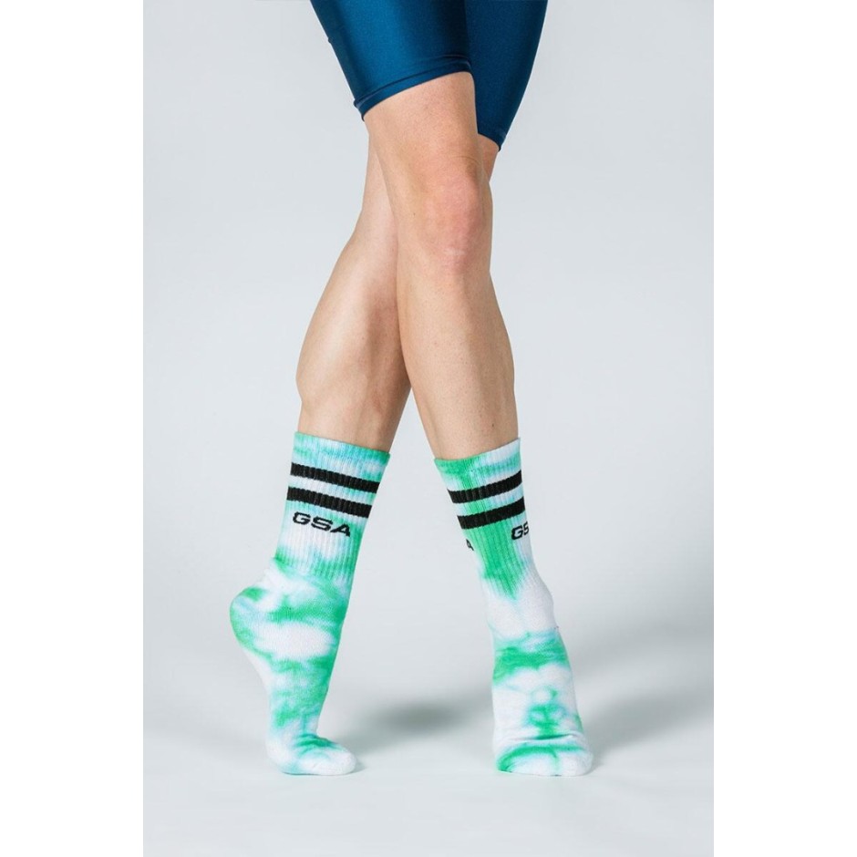 GSA UNISEX DYE TIE SOCKS 81-1904 one size-18 KELLY GREEN Πράσινο