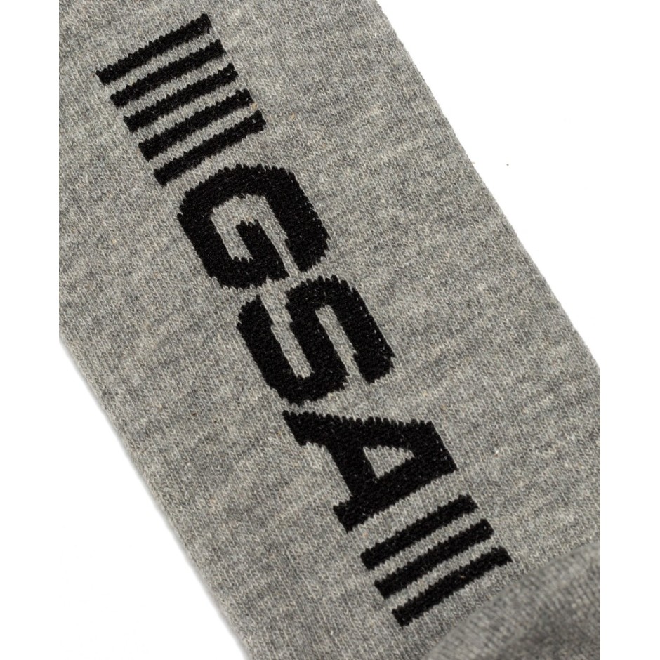 GSA SUPERLOGO CREW SOCKS 81-1900-ΓΚΡΙ-ΜΑΥΡΟ Grey