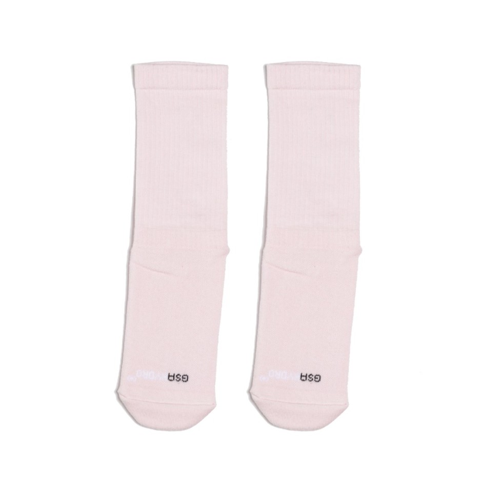 GSA SUPERLOGO CREW SOCKS 81-1900-ΡΟΖ-ΛΕΥΚΟ Pink