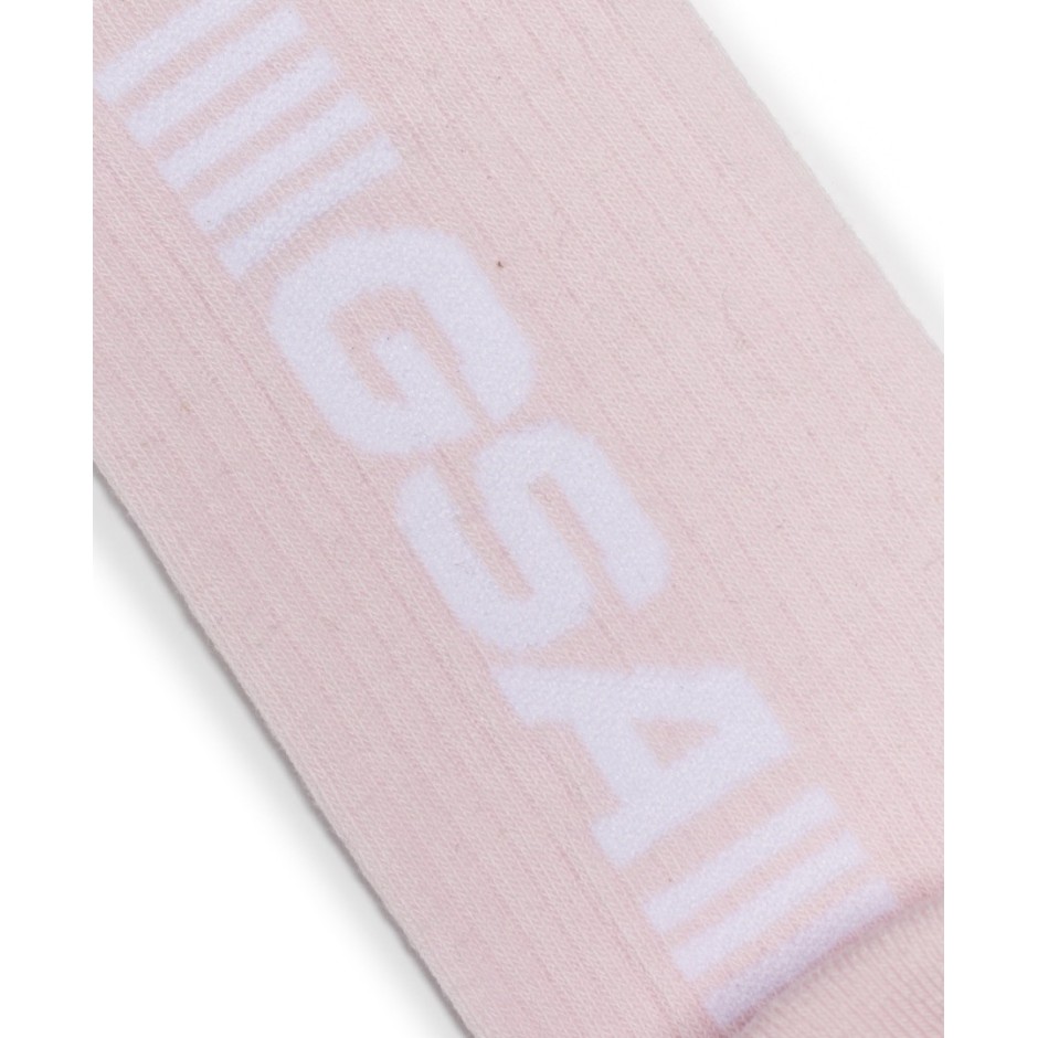 GSA SUPERLOGO CREW SOCKS 81-1900-ΡΟΖ-ΛΕΥΚΟ Pink