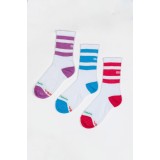 GSA CREW FULLY CUSHIONED 3 PACK 81-1902-ASSORTED 52 White Image 