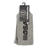 GSA SUPERLOGO CREW SOCKS 81-1900-ΓΚΡΙ-ΜΑΥΡΟ Grey Image 