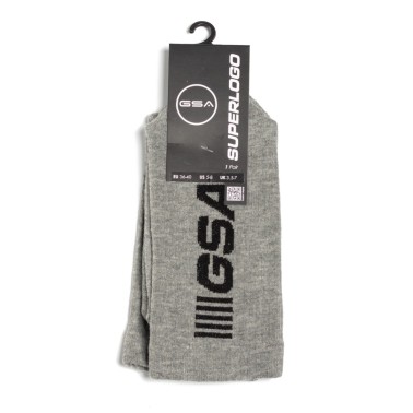 GSA SUPERLOGO CREW SOCKS 81-1900-ΓΚΡΙ-ΜΑΥΡΟ Grey