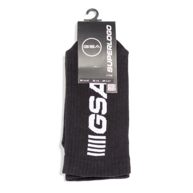 GSA SUPERLOGO CREW SOCKS 81-1900-ΜΑΥΡΟ-ΛΕΥΚΟ Black
