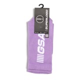 GSA SUPERLOGO CREW SOCKS 81-1900-ΜΩΒ-ΛΕΥΚΟ ΜΩΒ Εικόνα 