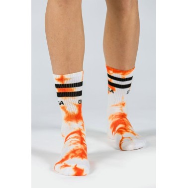 GSA UNISEX DYE TIE SOCKS 81-1904 one size-15 ORANGE Orange