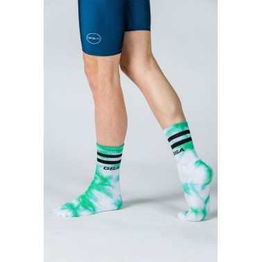 GSA UNISEX DYE TIE SOCKS 81-1904 one size-18 KELLY GREEN Green