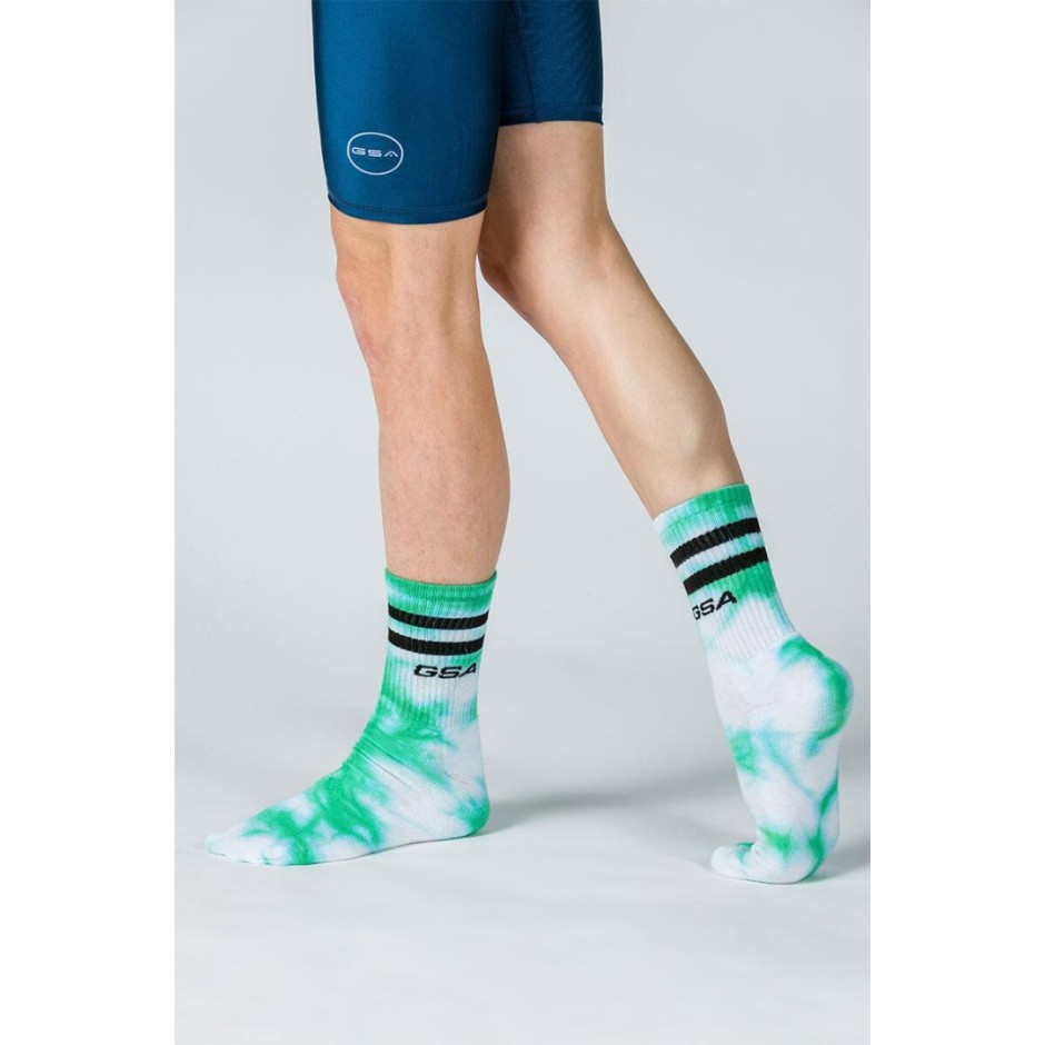 GSA UNISEX DYE TIE SOCKS 81-1904 one size-18 KELLY GREEN Green
