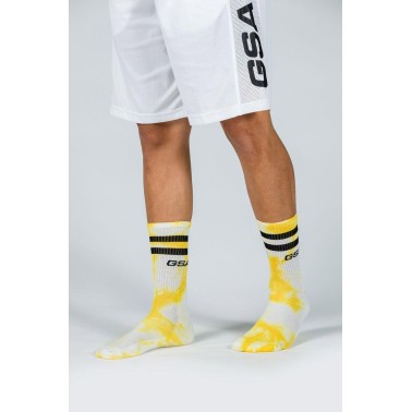 GSA UNISEX DYE TIE SOCKS 81-1904 one size-21 YELLOW Yellow