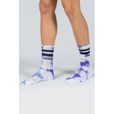 GSA UNISEX DYE TIE SOCKS 81-1904 one size-22 PURPLE Μωβ