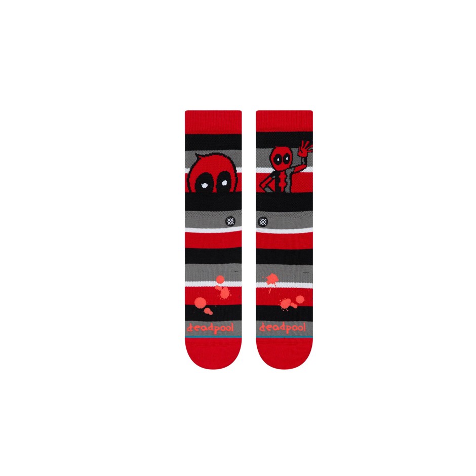 STANCE DEADPOOL STRIPE U558C19DEA-RED Colorful