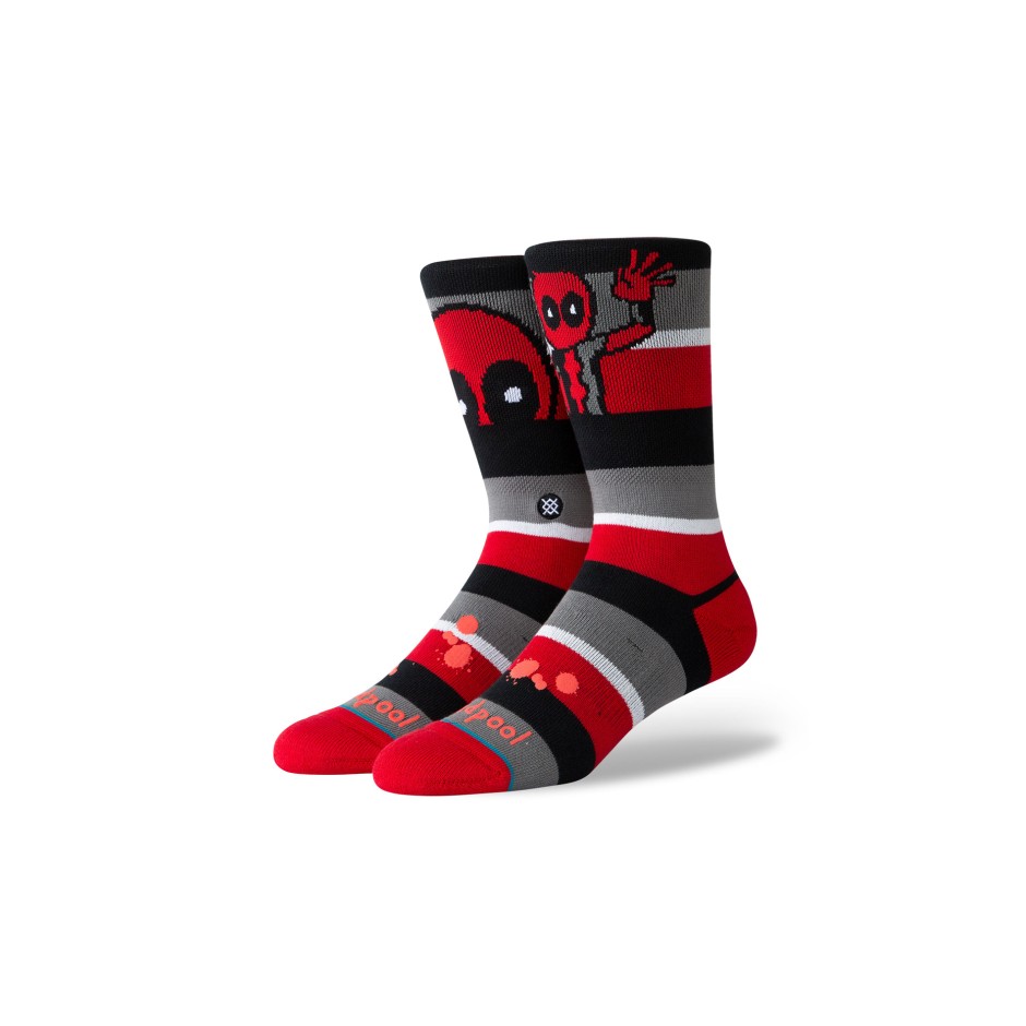 STANCE DEADPOOL STRIPE U558C19DEA-RED Colorful