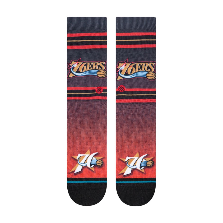 STANCE FADER PHILADELPHIA 76ERS A558A22FAP-BLK Πολύχρωμο