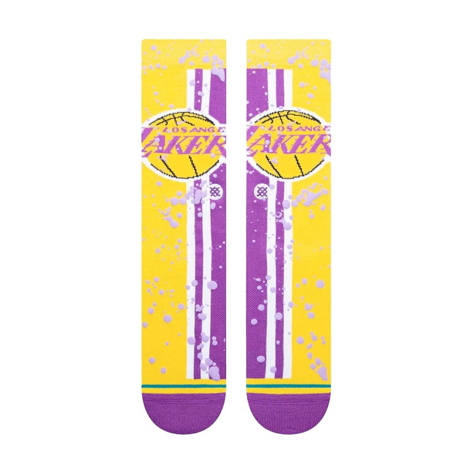 Stance Overspray Los Angeles Lakers Κίτρινο - Κάλτσες