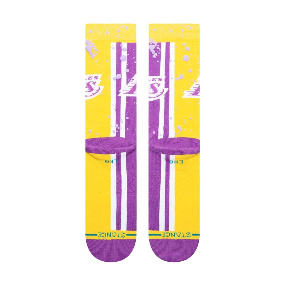 Stance Overspray Los Angeles Lakers Κίτρινο - Κάλτσες