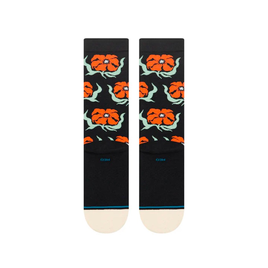 STANCE BROADCAST FLORAL CREW A545C25BRO-BLK Black