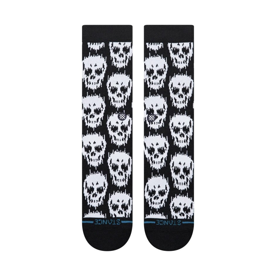 Socks Black - Stance Static Skull