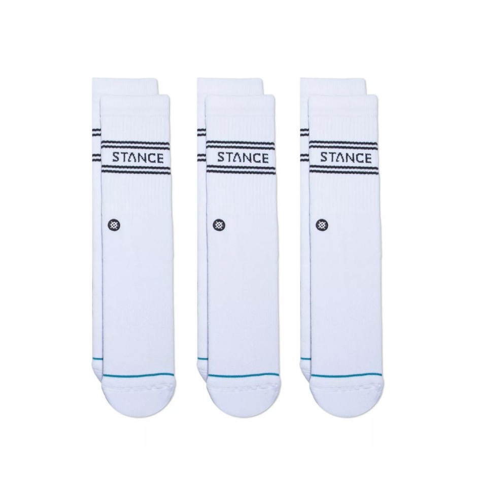 STANCE BASIC 3 PACK CREW A556D20SRO-WHT White