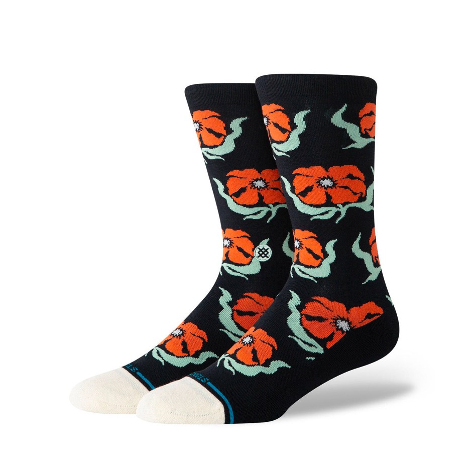 STANCE BROADCAST FLORAL CREW A545C25BRO-BLK Black