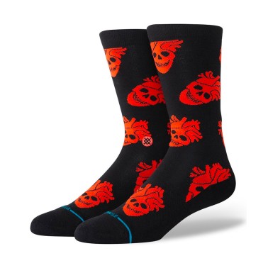 STANCE FALLIN IN SKULL CREW A545A25FAL-BLK Black