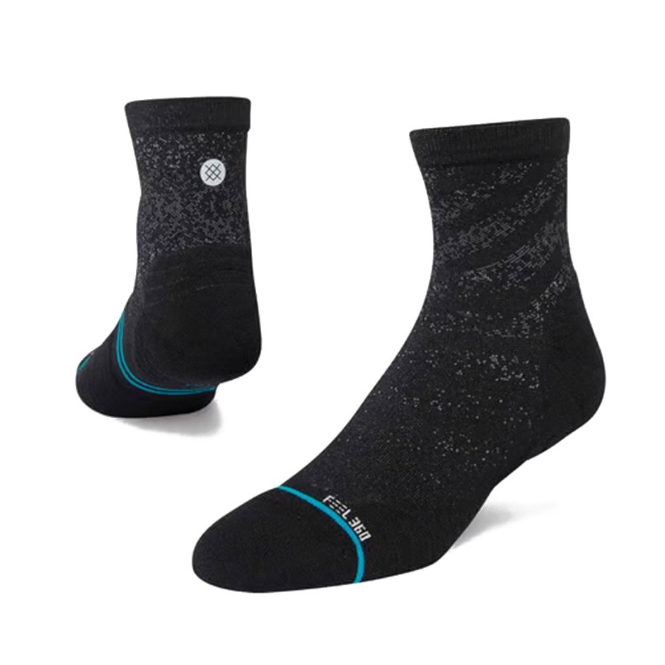 STANCE RUN LIGHT QUARTER A348A23RUN-BLK Black