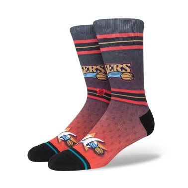 STANCE FADER PHILADELPHIA 76ERS A558A22FAP-BLK Πολύχρωμο