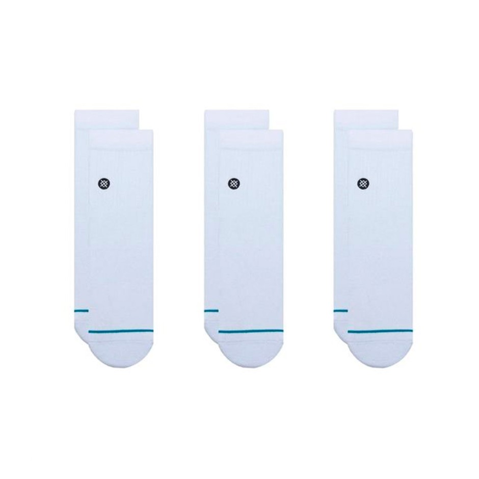 STANCE ICON QUARTER 3 PACK A356A21IQP-WHT White