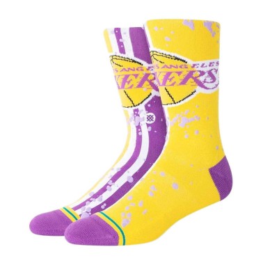 Stance Overspray Los Angeles Lakers Κίτρινο - Κάλτσες