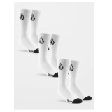 VOLCOM FULL STONE SOCK 3PK D6302004-WHT Λευκό Εικόνα 0