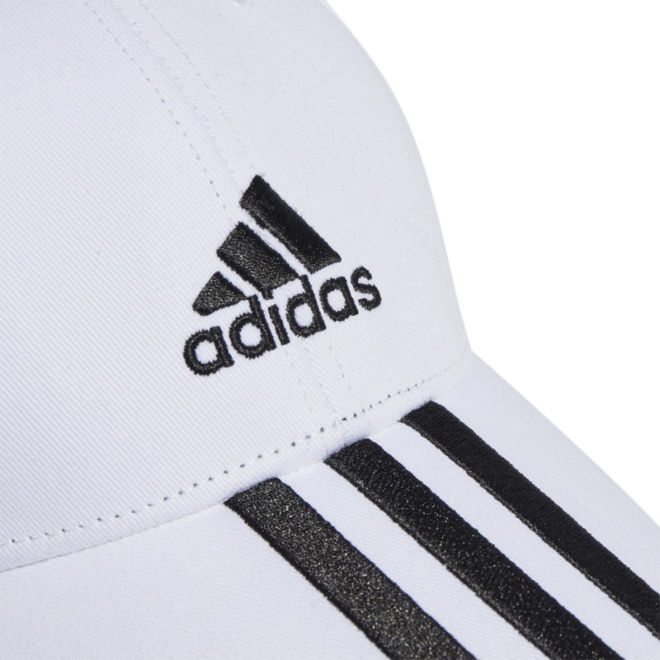 Καπέλο Λευκό - adidas Performance 3-Stripes Cotton Twill