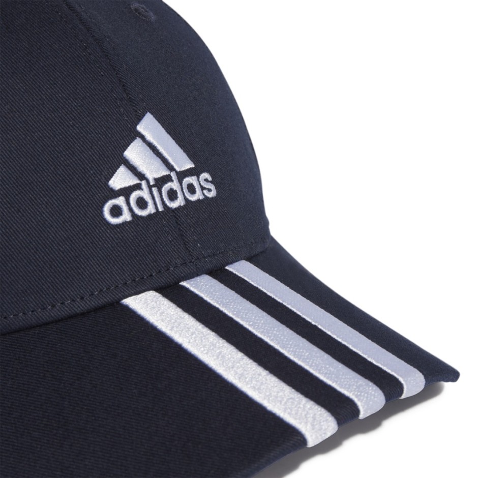 Καπέλο Μπλε - adidas Performance 3-Stripes Cotton Twill